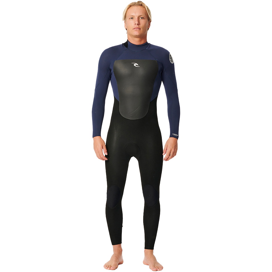 2025 Rip Curl Da Uomo Omega 4/3mm Back Zip Muta 15HMFS - Slate